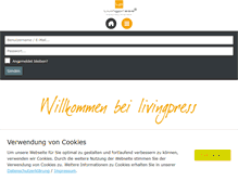 Tablet Screenshot of livingpress.de